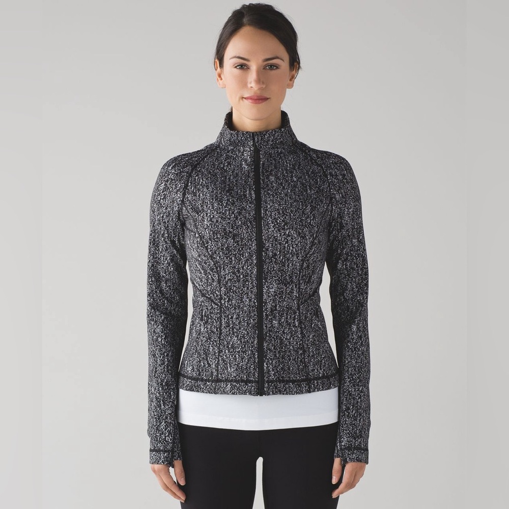 Lululemon Lightly Lightweight Fitted Luon Full Zip Jacket Size 10